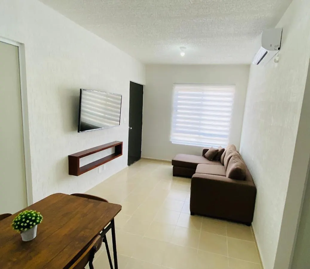 Depa Verano/Seguridad/Alberca A 13 Min Playa En Auto Apartment Playa del Carmen