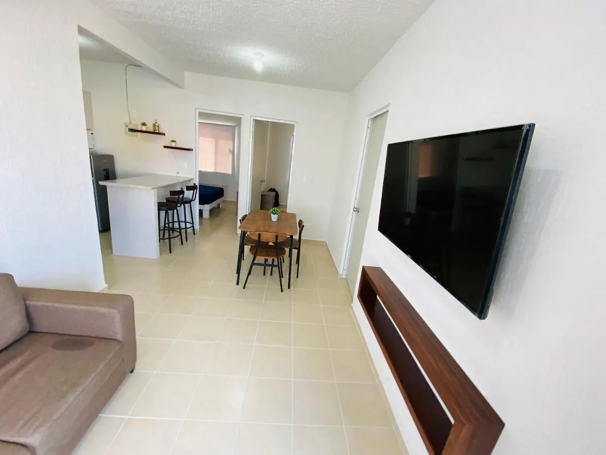 Depa Verano/Seguridad/Alberca A 13 Min Playa En Auto Apartment Playa del Carmen