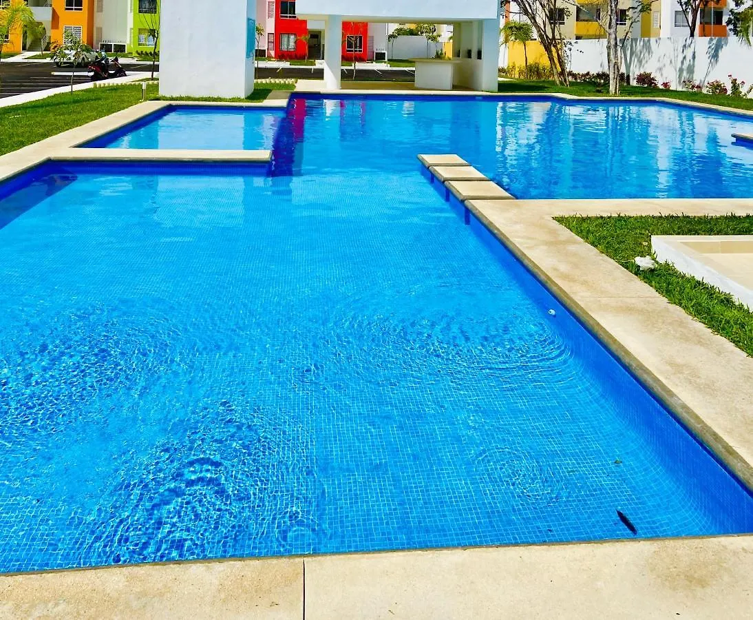 Depa Verano/Seguridad/Alberca A 13 Min Playa En Auto Apartment Playa del Carmen