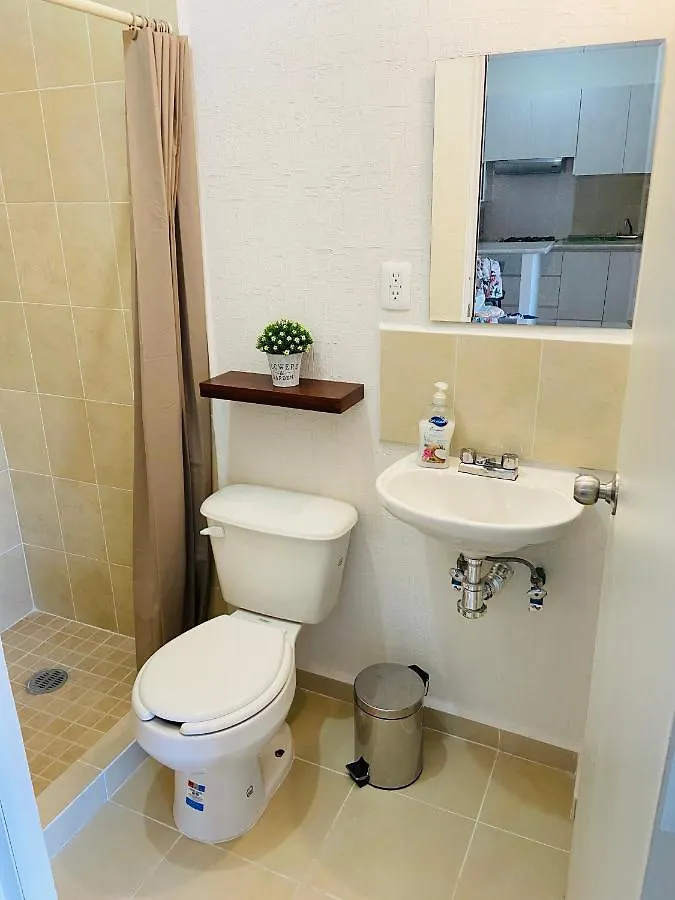 Depa Verano/Seguridad/Alberca A 13 Min Playa En Auto Apartment Playa del Carmen